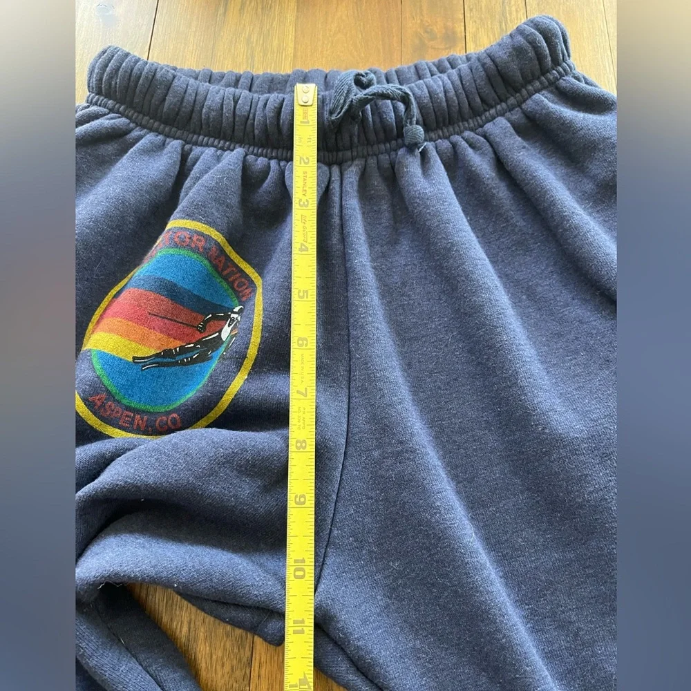 AVIATOR NATION sweatpants aspen Colorado logo blue - Picture 11 of 13
